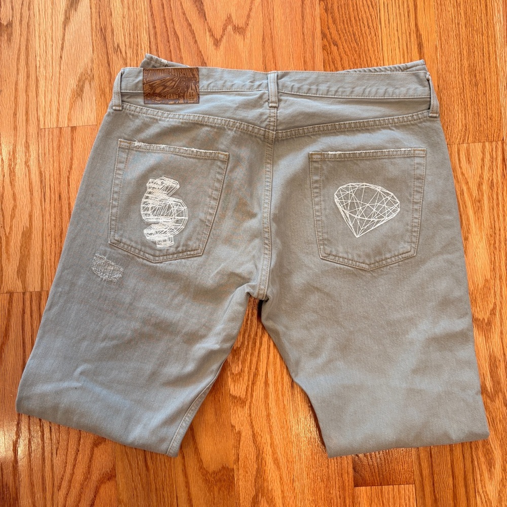 OG Billionaire Boys Club Dollars and Diamonds Glow-in-the-Dark Jeans